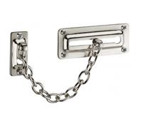 Entrebâilleur de porte acier gris,