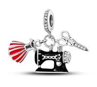 Chaîne de sécurité en argent sterling 925 avec inscription « Mom Graduation » - Pendentif en forme de chat et chaton - Doré - Musique Hamsa - Compatible avec les bracelets à breloques Pandora Moments