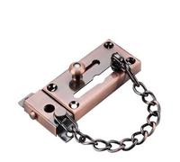 Chaîne de sécurité for porte, verrou à petit pêne, for coulissante, chaîne for, en acier inoxydable(Red Bronze)