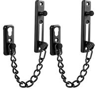 Chaîne de Sécurité pour Porte avec Mécanisme à Ressort 4 Vis fournies (Lot de 2)