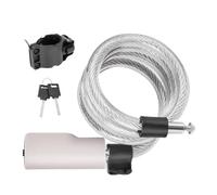 Chaîne de sécurité pour vélo électrique, antivol en acier, système de clé fiable avec support de montage, accessoire de sécurité long pour homme et femme, 120 cm