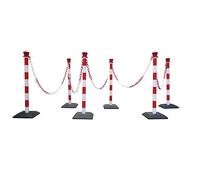 Chaîne de Signalisation à Maillons pour poteaux - 2 m - PVC - Jaune/Noir