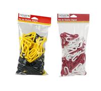 Chaîne de signalisation poteaux - Polyéthylène haute densité - 5m - Rouge/Blanc