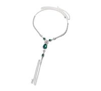 Chaîne de sous-vêtements doré/argenté avec strass en forme de goutte d'eau Accessoire de lingerie en alliage pour les fêtes et les dates Accessoires de lingerie, taille unique, Comme décrit, Comme