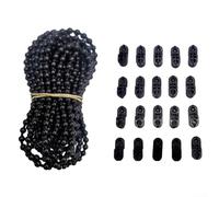 Chaîne de store enrouleur en plastique avec connecteurs - Longueur : 10 m - Noir