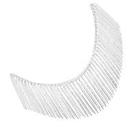 Chaîne de Strass Argentée pour Paquet et Ceintures, Décorative | Alliage et Rhinestones, Style Créatif Polyvalent, Longueur D’environ 1 Yard, Usage Couture et Bricolage