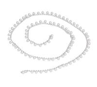 Chaîne de strass de perle 1 mètre brillant brillant durable exquise largeur application en strass pour vêtements sac diy