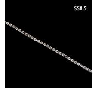 Chaîne De Strass En Cristal Transparent De 10 Mètres, Ss6.5-Ss16(2mm-4mm), Cryptage Super Brillant, Bricolage, Accessoires Pour Vêtements De Couture, Dos Plat