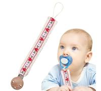 Chaîne de sucette, clip de sucette de dentition | Baby Treether Charm de TEATHER | Broïde corde de sucette pour garçons et filles, soulagement des dents, sangle pour les de 0 à 3 ans