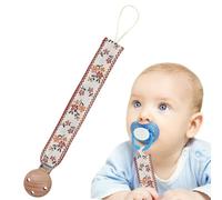 Chaîne de sucette, clip de sucette de dentition,Jouet apaisant de Teether | Broïde corde de sucette pour garçons et filles, soulagement des dents, sangle pour les de 0 à 3 ans