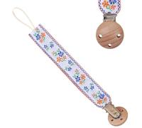 Chaîne de sucette, clip de sucette de dentition - TEETHER TOYS FOR BOY GIRL,Broïde corde de sucette pour garçons et filles, soulagement des dents, sangle pour les de 0 à 3 ans