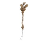 Chaîne De Sucette En Silicone Non Toxique, Perle, Lapin, Crochet, Jouet De Dentition, Colle, Jouet Apaisant, Écologique