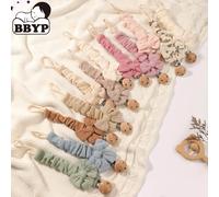 Chaîne de sucette pour bébé avec ruban, attache anti-chute pour tétine, sangle de maintien pour sucette, chaînes de sucette pour bébé M478-1