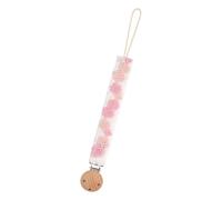 Chaîne de sucette pour nourrissons Porte-sucette confortable pour bébé Laisse Attache de jouet sécurisée Lanière Sangle de prévention des chutes Porte-anneau de dentition pour bébé