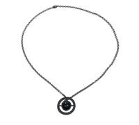 Chaîne de taille avec pendentif Saturnes noires inspirées des étoiles - Bijou de corps en alliage léger - Accessoire de ceinture pour femme et homme - Bijou de corps artistique pour tenues