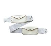 Chaîne de taille blanche cloutée Poches avant pour sac Umrah Ceinture cloutée, blanc, Taille unique, Beauté de masse