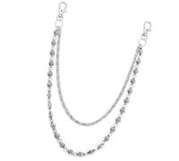 Chaîne de taille double couche unisexe punk streetwear bijoux de corps jeans tendance unisexe pour fête gothique punk jeans