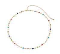 Chaîne de taille élégante accentuée en cristal, chaîne de corps tendance pour femme, bijoux élégants pour un usage quotidien, taille en cristal coloré, taille unique, Comme décrit, Comme décrit.