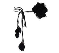 Chaîne de taille en corde à nouer design rétro, bijoux de corps à fleurs ethniques, parfait pour les festivals et les tenues quotidiennes, ceinture tressée colorée pour femmes, robe fine, manteau