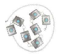 Chaîne de taille en mélange modifiable accentué de marbre, bijoux de corps traditionnels unisexes pour fête, chaîne de taille en métaux anciens de tous les jours