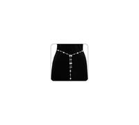 Chaîne de taille en perles dorées et argentées rétro avec pampilles de perles réglables - Ceinture de tempérament pour mariée demoiselle d'honneur - Bijoux pour femme, Cuivre, Pas de gemme