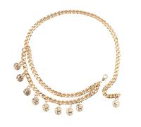 Chaîne de taille féminine antique détachable avec pendentif portrait et franges mobiles Bijoux de corps pour chaînes de ceinture formelles, One Size, Comme décrit, Comme décrit.