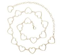 Chaîne de Taille Love en Alliage Or, Ceinture Élégante pour Femme | Décoration de Taille Délicate, Chaîne de Mariée, Style Unique et Attrayant, pour Plages et Tankini