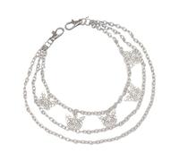 Chaîne de taille métallique creuse papillon pendentif chaîne corps années 2000 fille ceinture pantalon accessoire de fête short décoratif