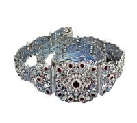 Chaîne de taille pour femme Algérie marocaine Caftan Or Argent Cristal Bijoux de corps pour mariage et cadeau, 1290sred, taille unique