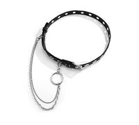 Chaîne de taille pour femme, Chaîne de taille décorative, bijoux corps for femmes, PU avec trou, pompon, chaînes ventre, 1 pièces