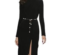 Chaîne de Taille pour Femme Chaîne de taille perle Pull de jupe décorative CEINTURE CEINTURE MÉTAL SHAIN NOUVEAU CORSET OR