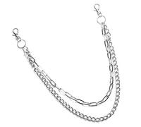 Chaîne de taille pour femme Chaînes sur jeans Porte-clés pour pantalons pour femmes Ceinture multicouche Chaînes de taille Chaîne de taille pour femme Hop Hook