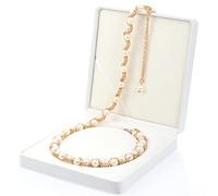 Chaîne de Taille pour Femme Sweet Pearl Ceinture Femme Mince Plus Grande Taille Jupe pour Femmes et Filles(blanc)