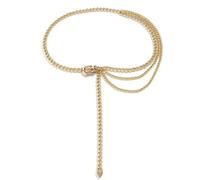 Chaîne de taille unique en métal à plusieurs couches - Goût unique avec ce métal simple pour les amateurs de hip-hop en alliage, taille unique, Comme décrit, Comme décrit.