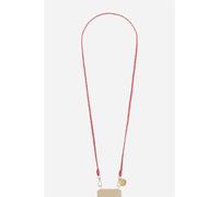 CHAÎNE DE TÉLÉPHONE LA COQUE FRANCAISE VANESSA TRESSÉE 120 CM ROUGE