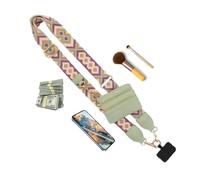 Chaîne de téléphone portable avec cordon réglable et petit porte-monnaie, chaîne de téléphone portable à porter autour du cou, sac à bandoulière pour les voyages quotidiens, le shopping et les