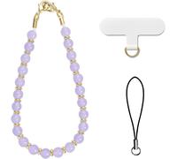 Chaîne de téléphone portable courte avec perles universelles pour téléphone portable-Pendentif pour téléphone portable-Dragonne pour téléphone portable.[U733]