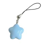 Chaîne de téléphone portable en résine avec étoile à cinq pointes, lanière de sangle, pendentif à suspendre, ornement, accessoire de bijoux, As show, Acrylique, Pas de gemme