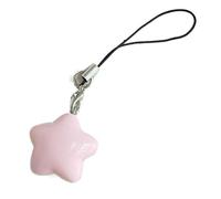 Chaîne de téléphone portable en résine avec étoile à cinq pointes, lanière de sangle, pendentif à suspendre, ornement, accessoire de bijoux, As show, Acrylique, Pas de gemme