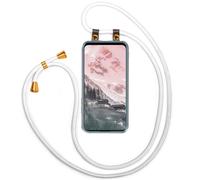 moex Chaîne de téléphone Portable Compatible avec Huawei P Smart Z, Coque avec Sangle réglable en Blanc