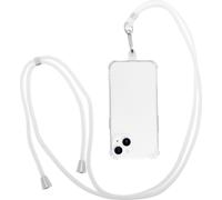 Chaîne De Téléphone Portable Universelle, Dragonne De Téléphone Portable Ajustable Avec Patch Universel, Chaîne De Téléphone Portable Pour Coque De Smartphones Standard, Blanc