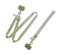 Chaîne de Téléphone Universelle, Cordon Telephone Portable, Lanières Large de Smartphone en Bandoulière Portable avec Patch, Vert