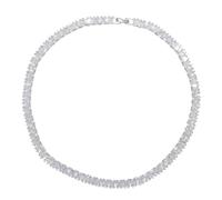 Chaîne de tennis hip-hop 14 carats 14 carats sur S925 5 mm - Moissanite princesse pour femmes. L'élégance se réunit énervée dans ce beau cadeau pour elle