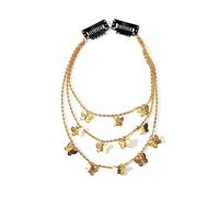 Chaîne de tête papillon multicouche pour concours de beauté, bal de fin d'année, élégant bandeau de club, accessoire photo, accessoire de cheveux élégant