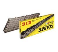 D.I.D Racing Chain Chaîne de transmission 525 VX3 X-Ring 116 maillons Noir/Noir