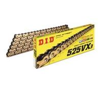 Chaine de tranmission D.I.D 525 VX3 or/noir 106 maillons Uniforme G