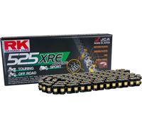 Chaîne de transmission ouverte RK noire XRE 110 maillons 525 fermeture par rivets
