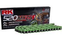 Chaîne de transmission RK Standard 520MXZ5/112 verte et noire à clipser