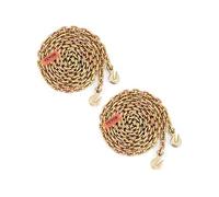 VEVOR Chaîne de Transport Crochets Lot de 2 Chaine de Reliure de Remorquage G80 Capacité Charge 3220 kg 9,53 mm x 6 m Revêtement Galvanisé Acier au Manganèse pour Chantier de Construction Usine Quai