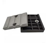 Chaîne de transport pour machine à bander les bords 80 x 72 x 18 mm Bloc en nylon et caoutchouc pour équipement de travail du bois Réduction des vibrations Composant de voie de convoyeur (panneau +